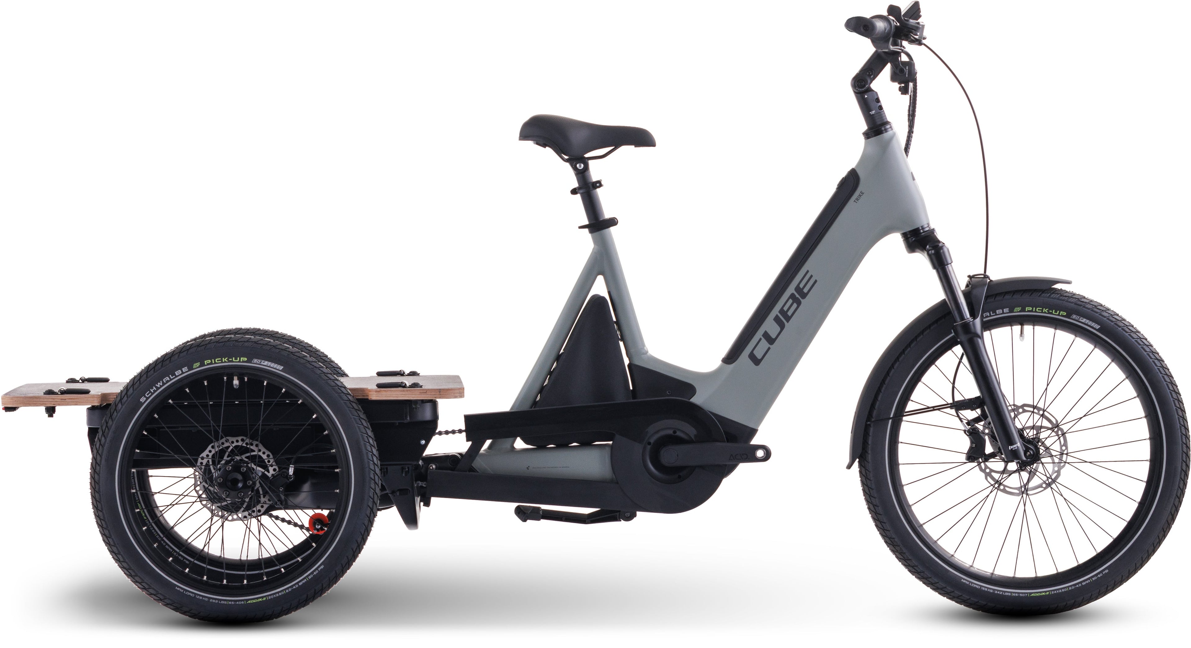 Cube Trike Flatbed Hybrid 750 swampgrey'n'reflex