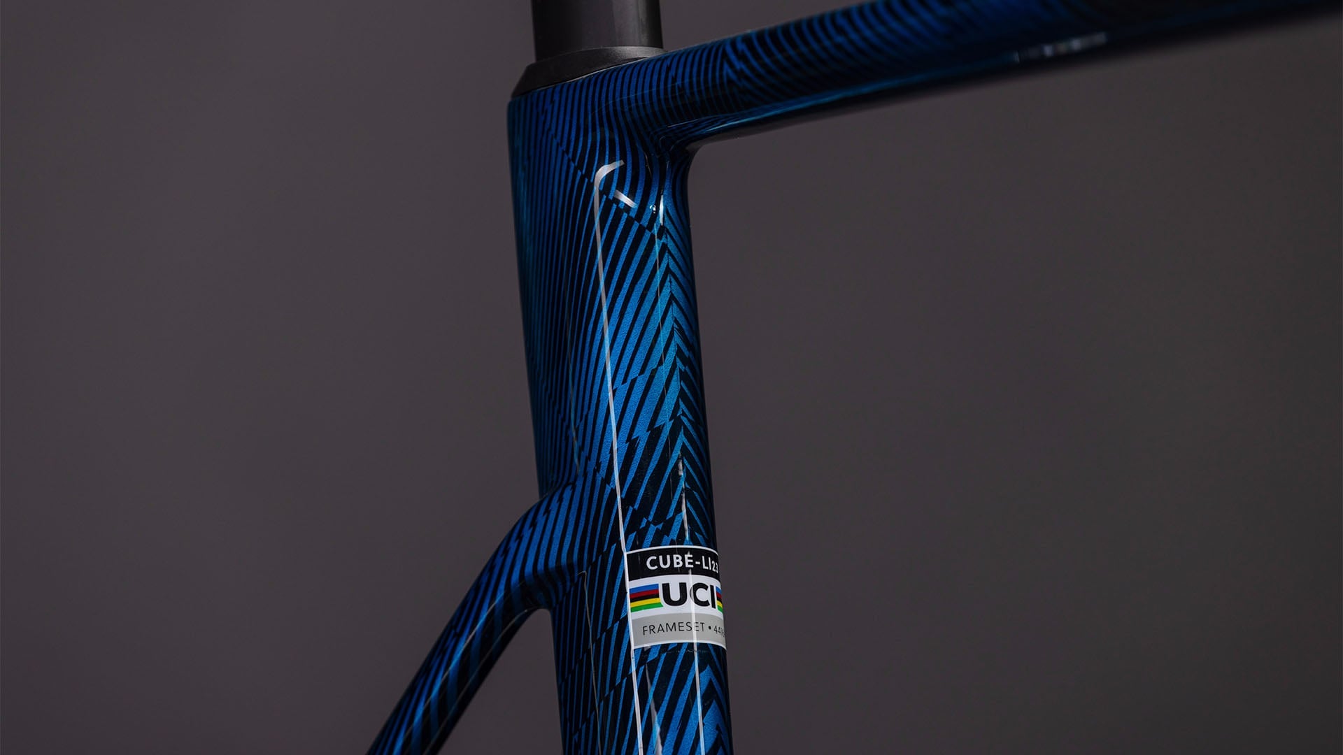 Cube Litening AIR C:68X Frameset liquidbluegrid'n'chrome
